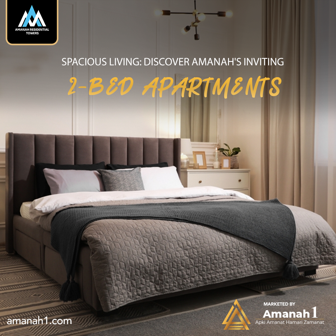 Spacious Living: Discover Amanah's Inviting 2-Bed Apartments