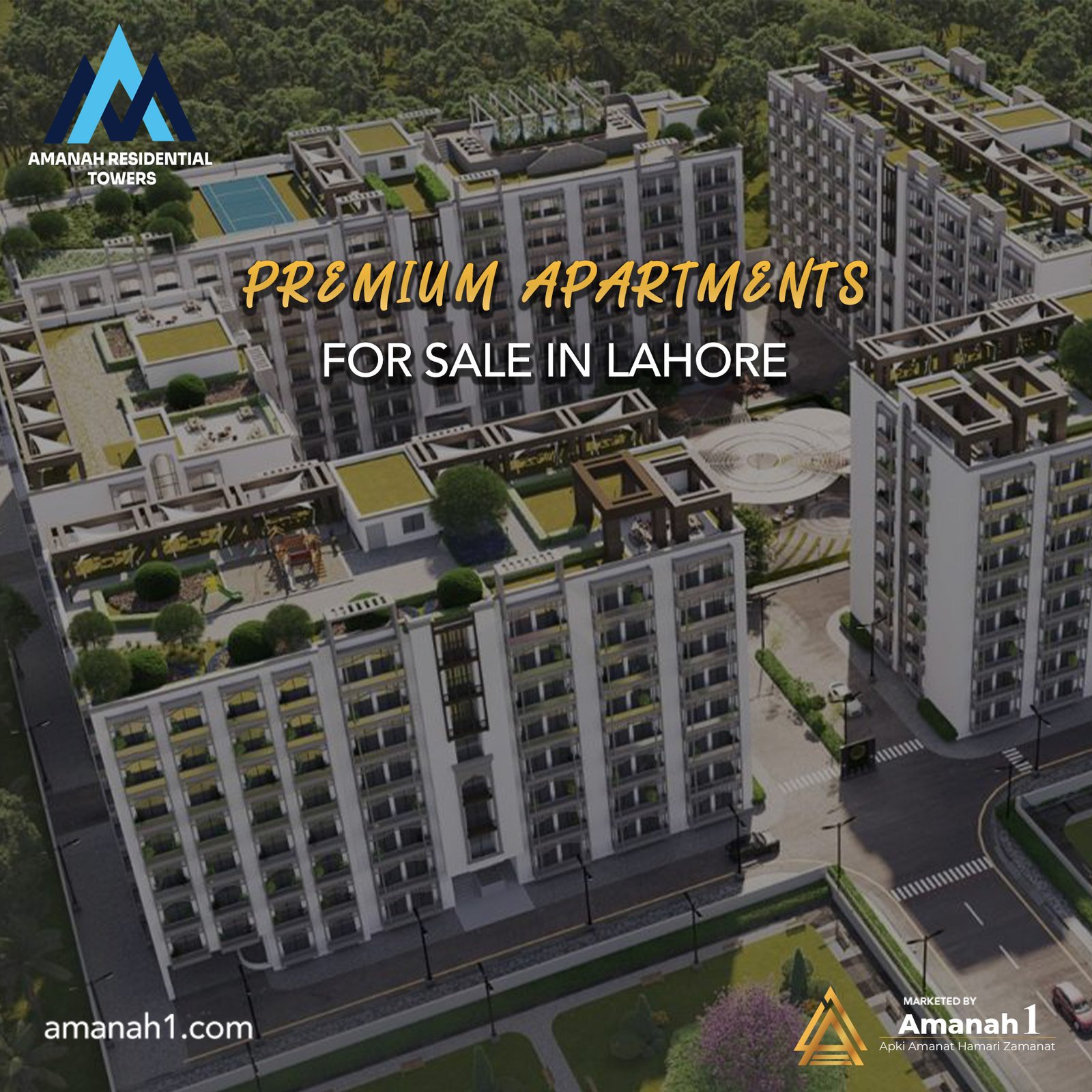  Amanah Residential Towers: Discover Premium Apartments for Sale in Lahore