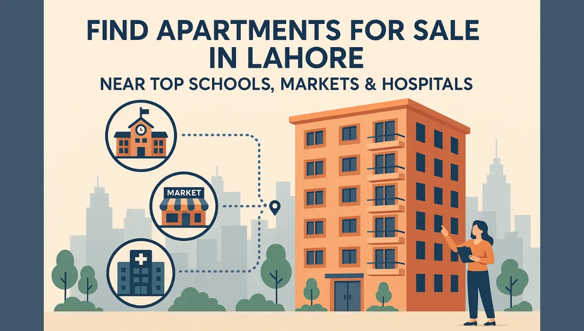 Find Apartments for Sale in Lahore Near Top Schools, Markets & Hospitals